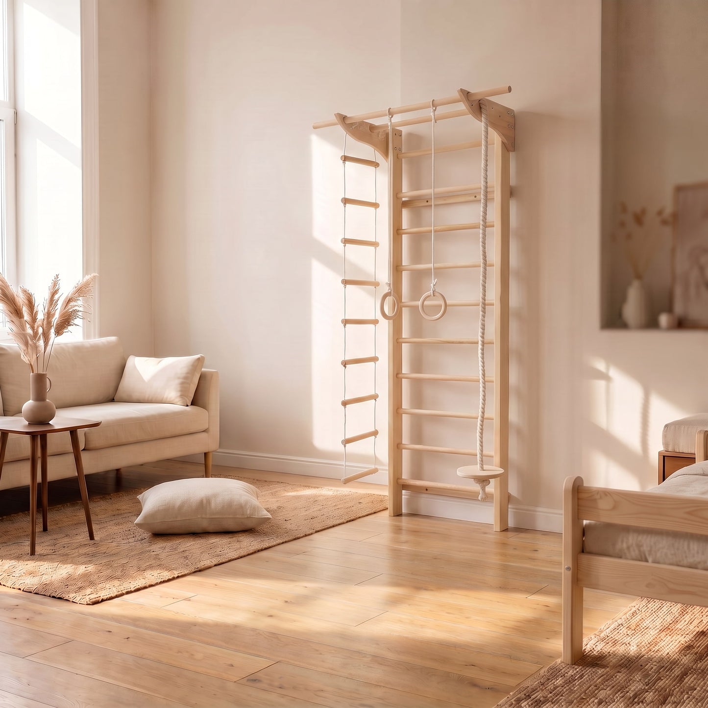 BeLissi Lumi Kletterwand in Basisversion ohne Zubehör – schlicht und platzsparend